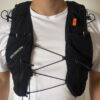 身長158cm・胸囲93cmの筆者がサロモンADV SKIN 12のMサイズを着用した正面